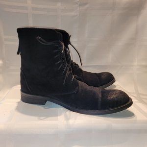 Men's Black Suede Leather Boot - EU 40/41 - US 8